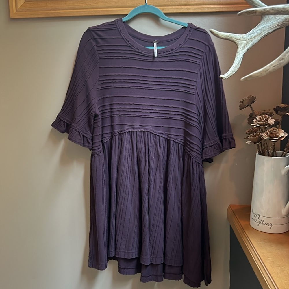 Free People Take A Spin Babydoll Tunic Dress - Picture 3 of 5